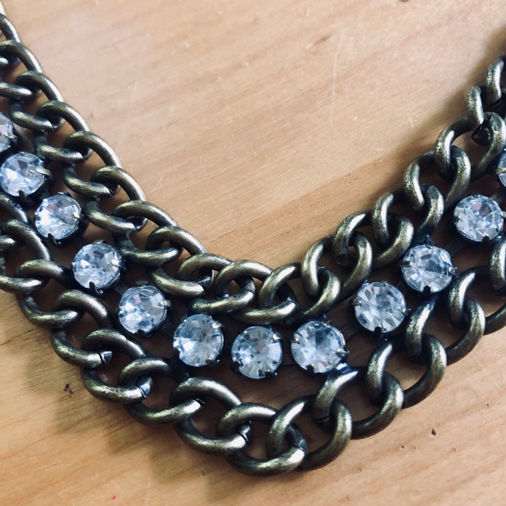 Rhinestone Bib necklace